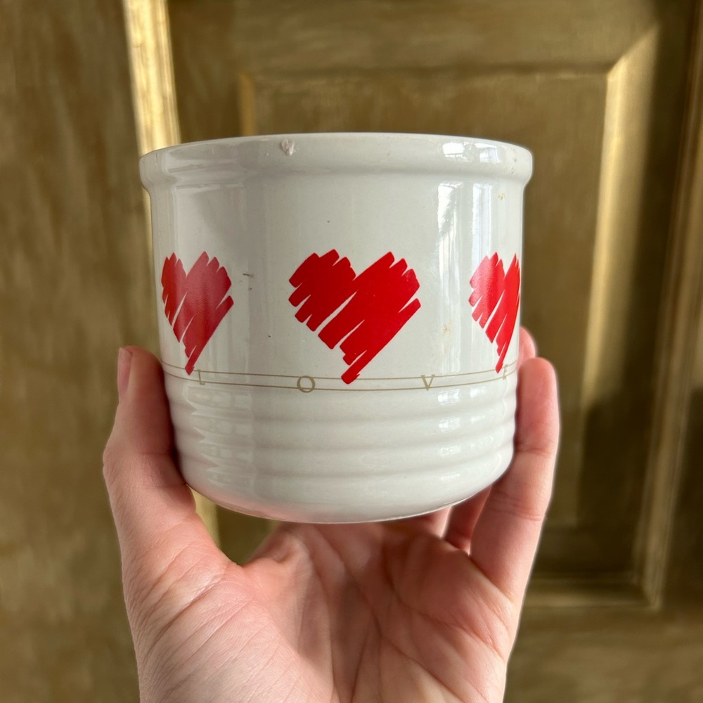 Vintage‎ Valentine’s planter